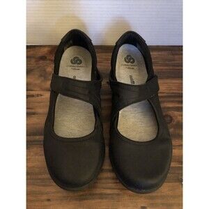 Clarks Shoes Womens 9 M Sillian Bella Mary Jane Black Hook & Loop Low 26121457